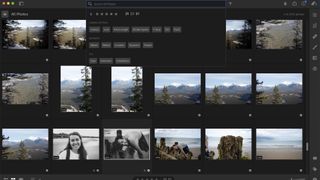 Image shows a gallery of images in Adobe Lightroom
