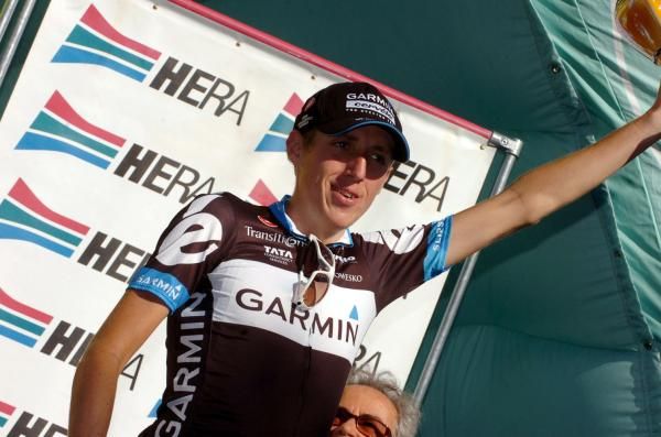 Dan Martin on the podium
