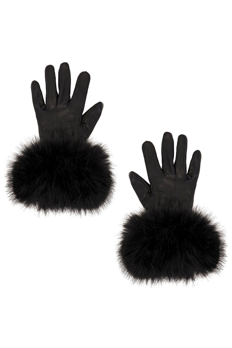 The Leather Faux Fur Glove