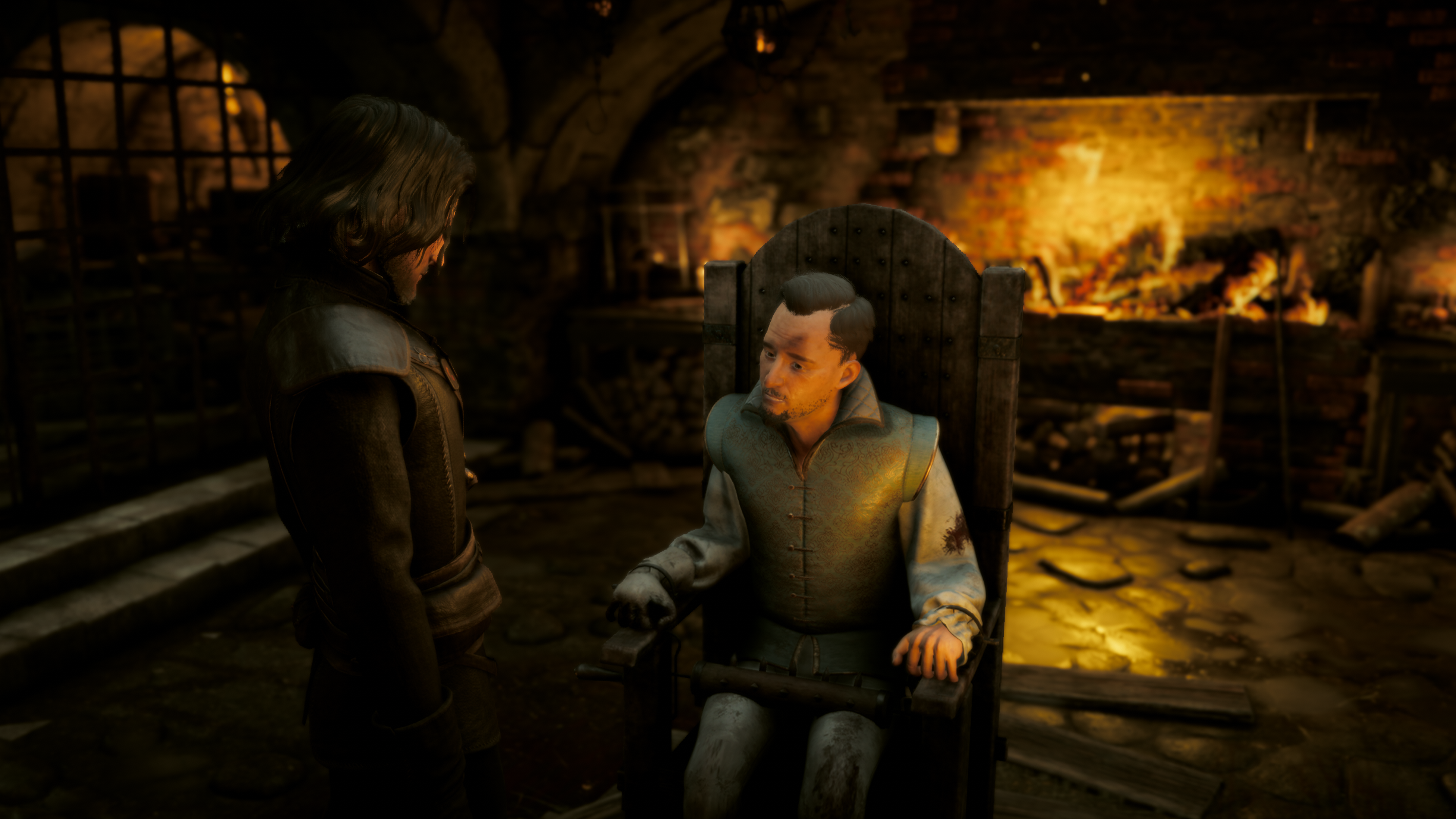 The Inquisitor review image showing Mordimer torturing a man.