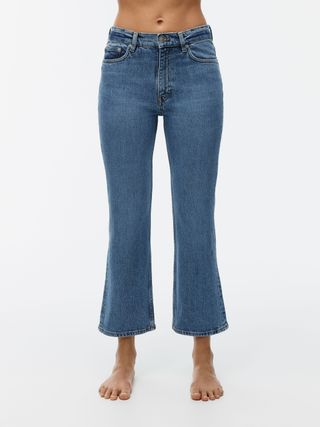 Fern Short Flared Stretch Jeans - Blau - Arket GB