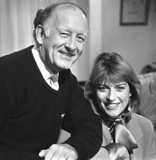 Selina Scott with Frank Bough on BBC's Breakfast Time