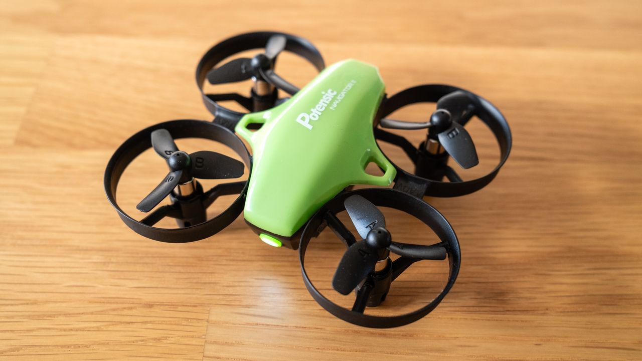 Potensic A20 Mini Drone on a wooden table