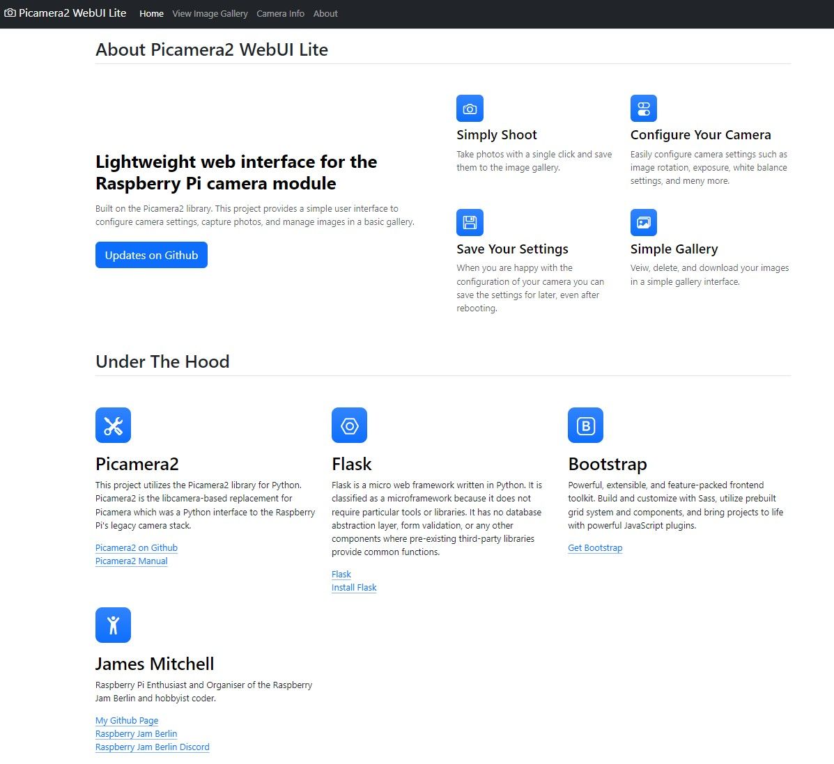 Picamera2 Web UI