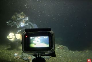 Underwater scuba with a GoPro in Indonesia