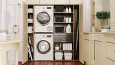 Laundry room with built in storage