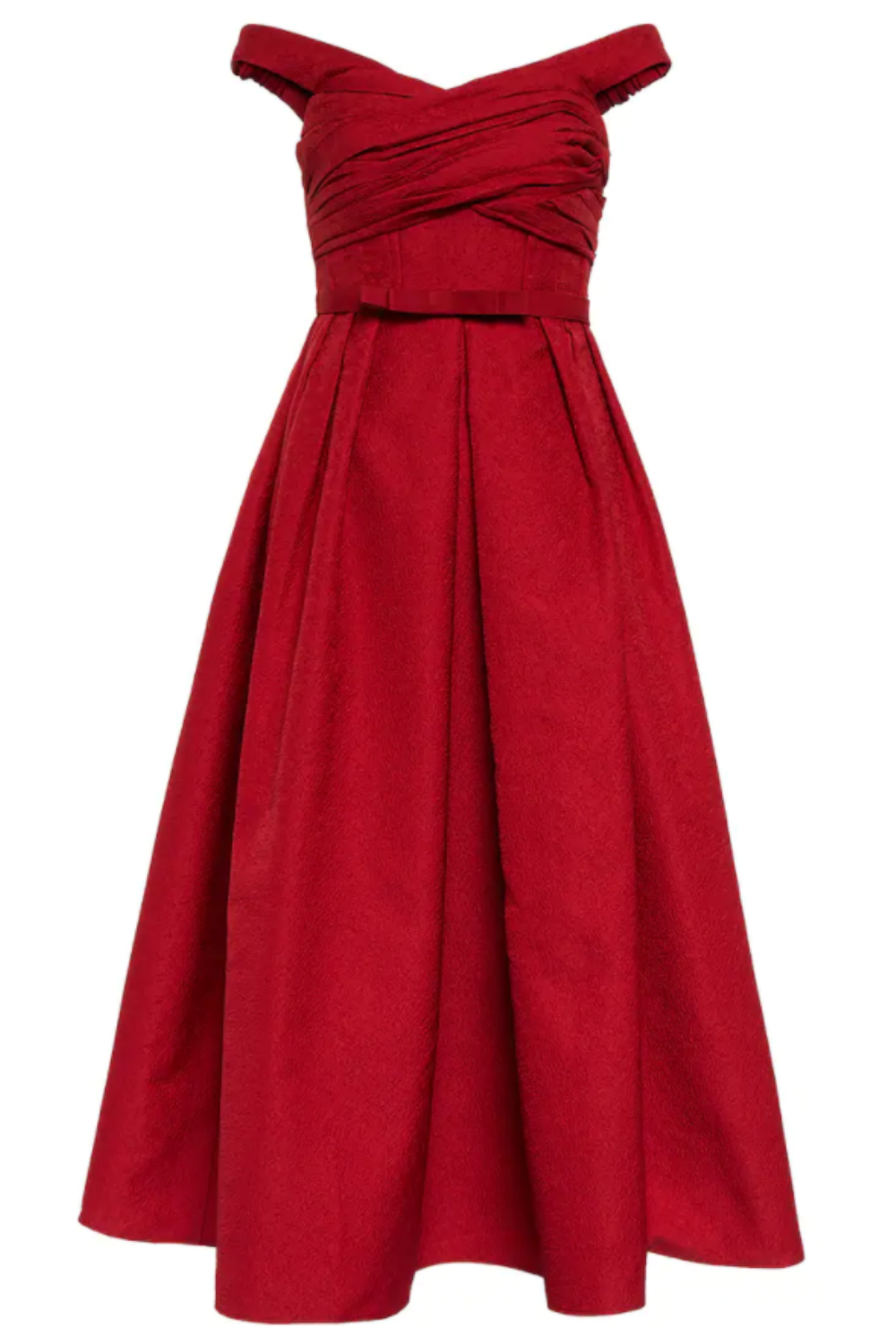 kate middleton birthday dress - Self-Portrait off-shoulder cloqué midi dress