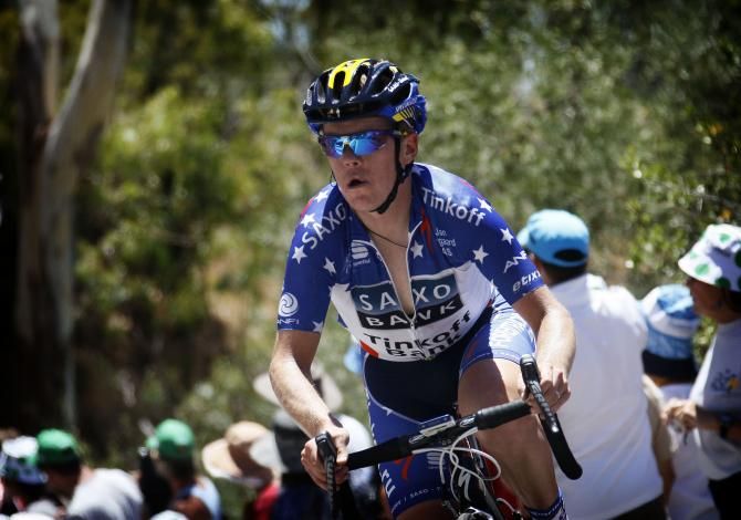 Duggan (Saxo-Tinkoff) during Stage 2 at Tour Down Under