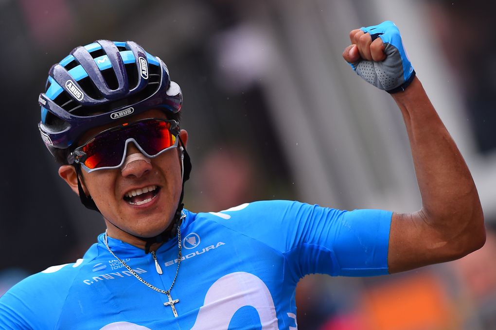 Richard Carapaz wins stage 14 at the Giro