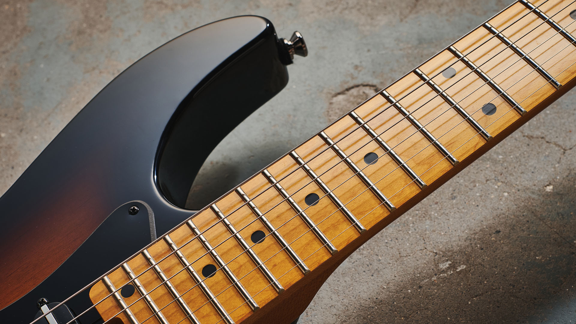 Kramer Volante HSGT Triburst: the all-new high-performance S-style from the GIbson-owned shred brand is a grown-up looking S-style.