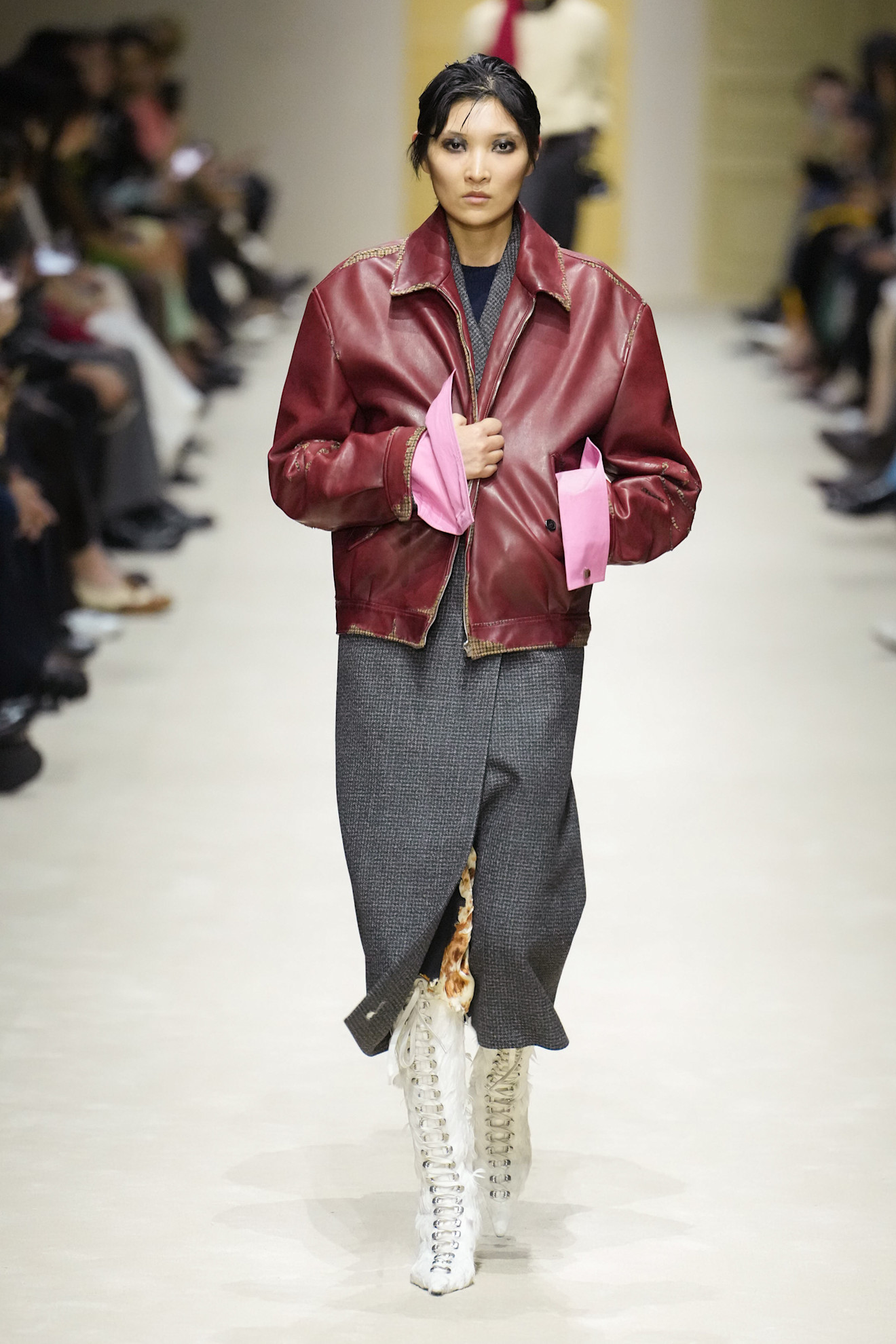 A runway look from the Prada Fall 2026 collection