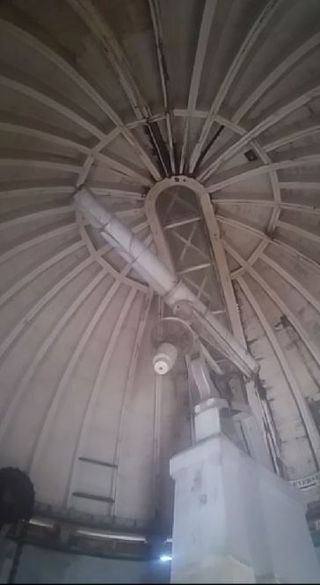 A still from a video taken of the interior of the abandoned observatory at the University of Puerto Rico that student Jorge Pérez Figueroa came across in September 2019.