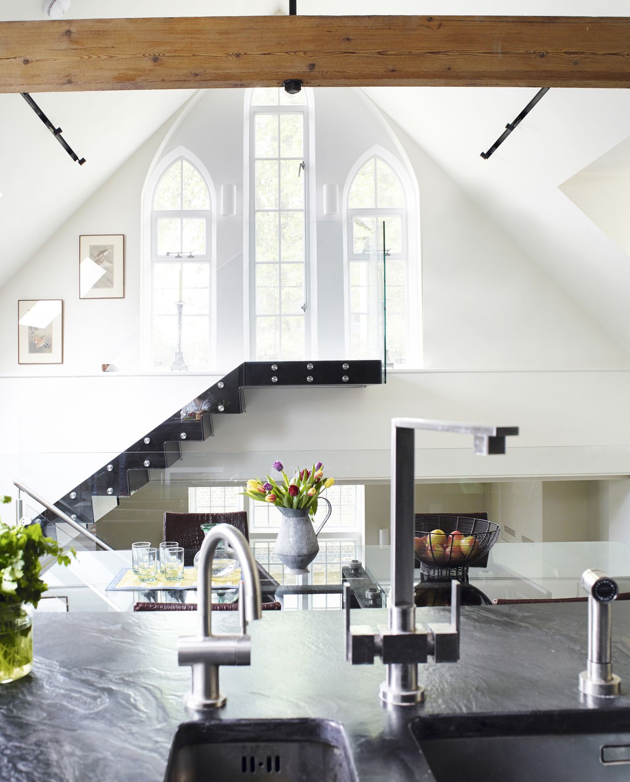 Real home: a bold kitchen-diner in a converted chapel | Real Homes