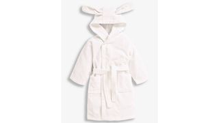 White bunny kids robe; featured in our roundup of the best kids' dressing gowns