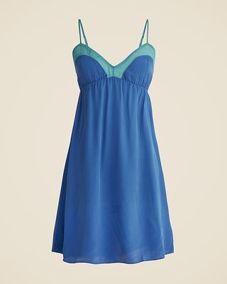 Araks X J.crew Mini Slip Dress in Crepe De Chine