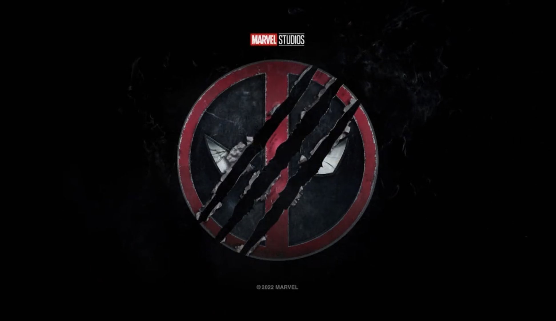 A screenshot of the official logo for Deadpool 3 on a black background