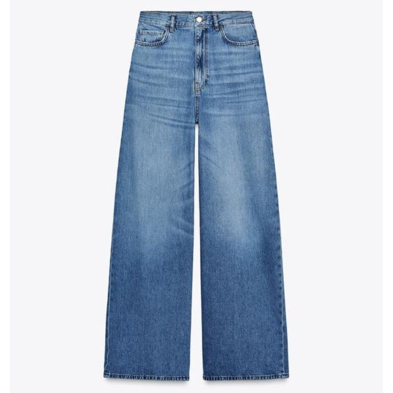 Zara , ZW Collection High Waist Palzzo Jeans