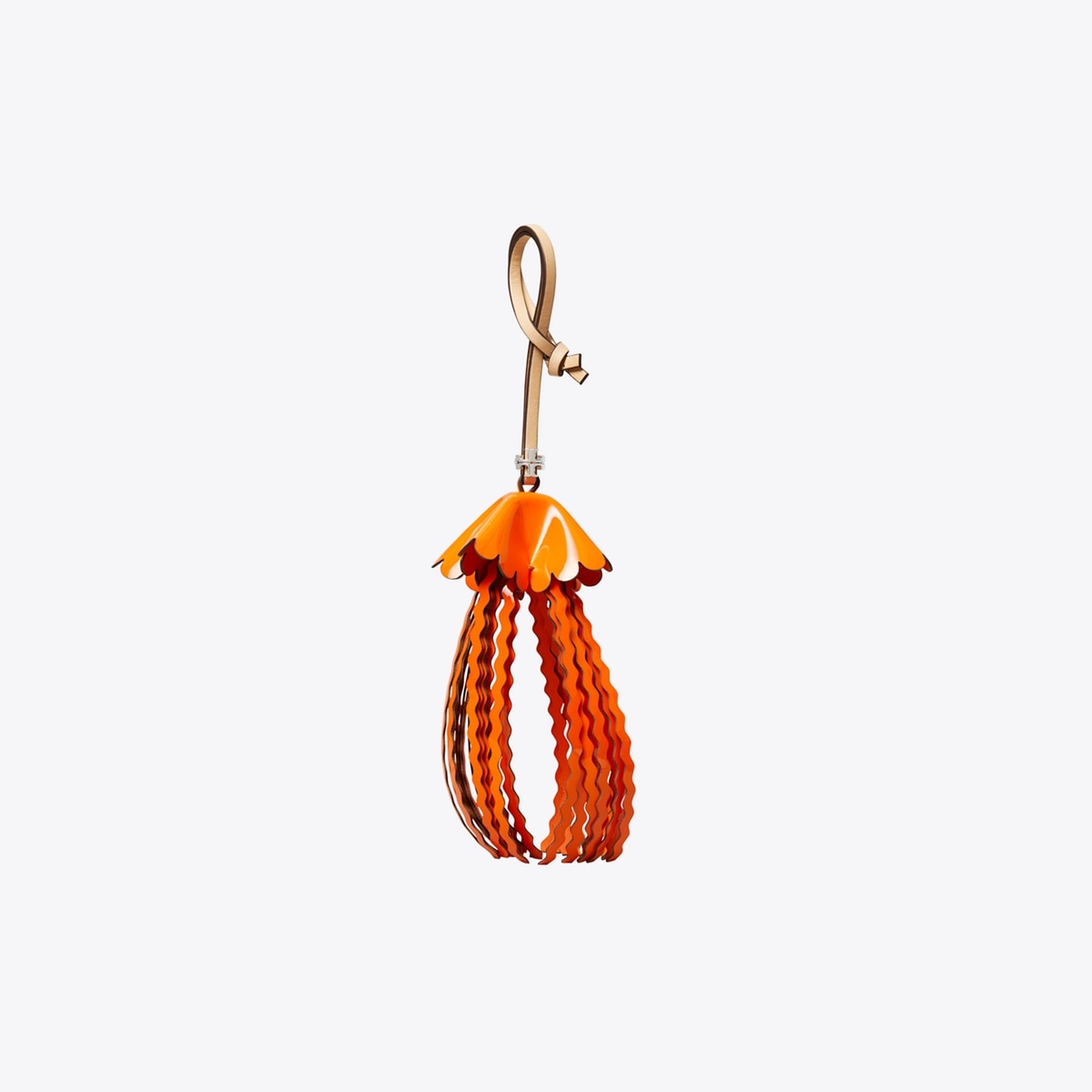 Jellyfish Bag Charm in Orange, Size Os