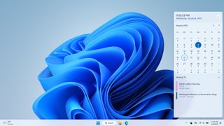 Calendar Flyout app on Windows 11
