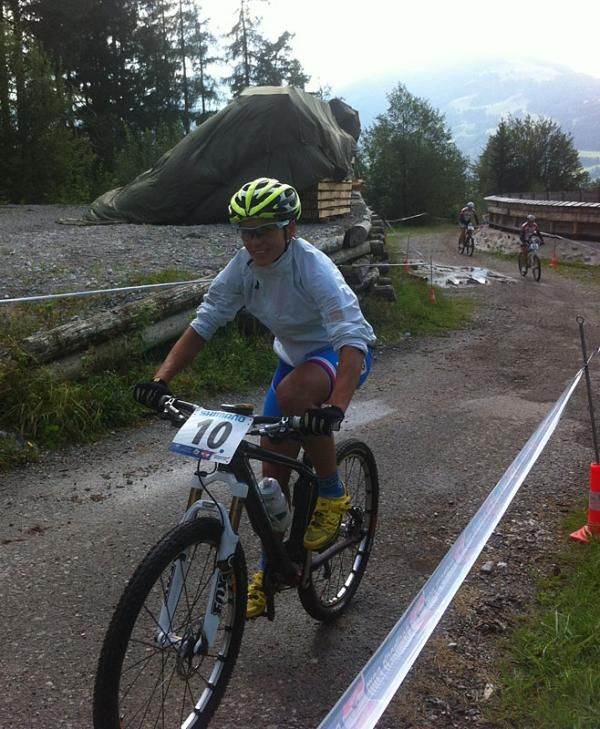 Katerina Nash (Czech) on a pre-ride