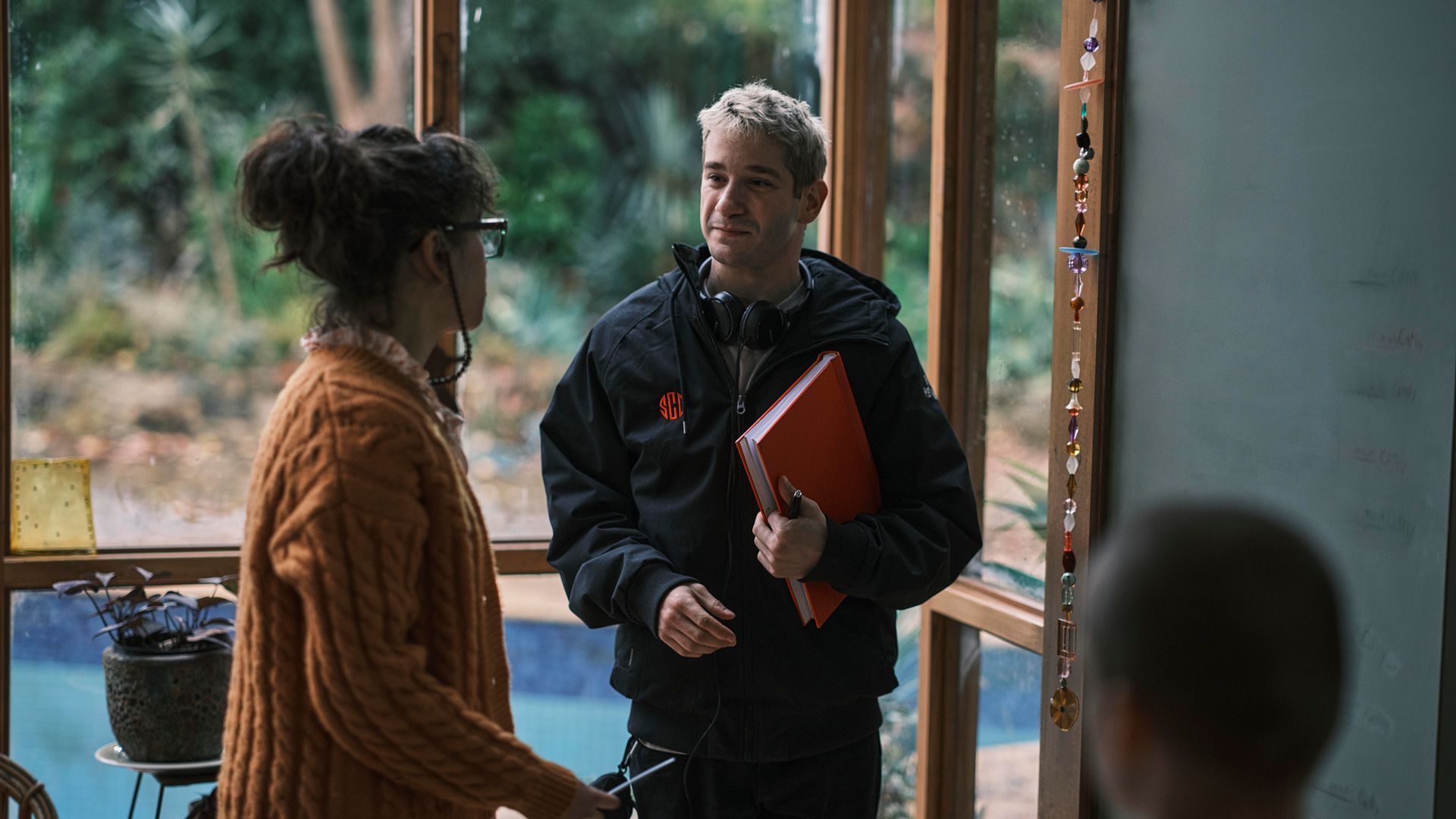 Michael Philippou directing Sally Hawkins on set of Bring Her Back