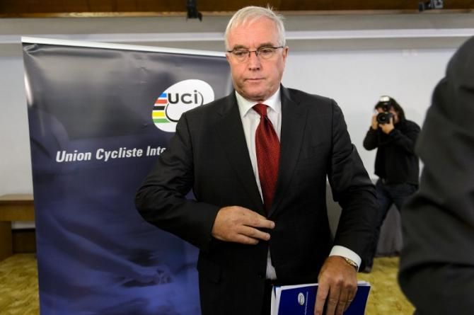 UCI president Pat McQuaid announces the governing body will strip Lance Armstrong of his Tour de France titles