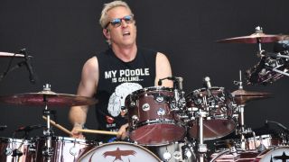 Josh Freese performing with Foo Fighters, Glastonbury 2023