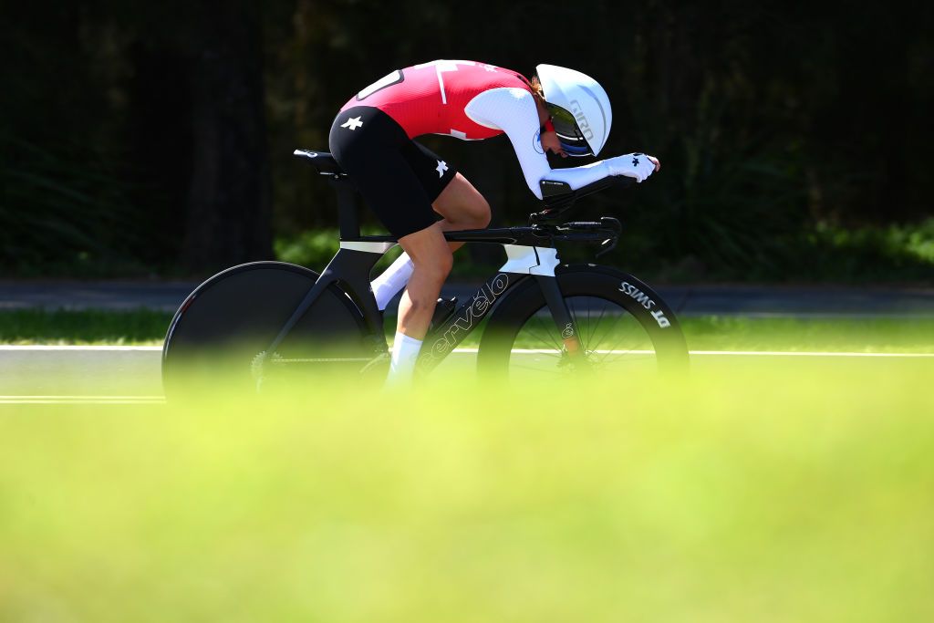 WOLLONGONG AUSTRALIA SEPTEMBER 18 Elena Hartmann of Switzerland sprints during the 95th UCI Road World Championships 2022 Women Individual Time Trial a 342km individual time trial race from Wollongong to Wollongong Wollongong2022 on September 18 2022 in Wollongong Australia Photo by Tim de WaeleGetty Images