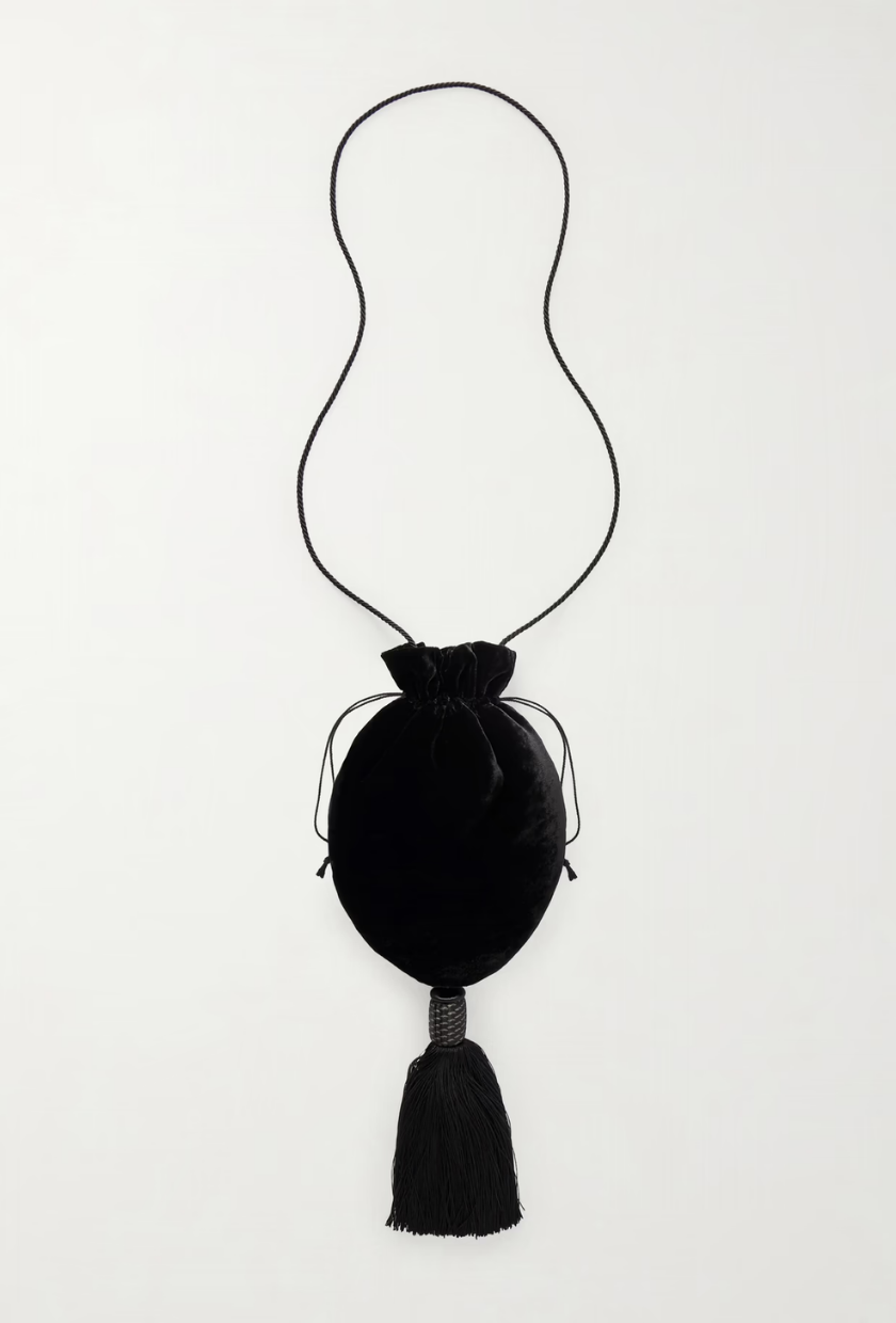 An image of a satin bag from Le Sundial.