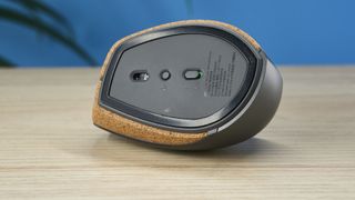 A Lenovo Go Wireless Vertical mouse