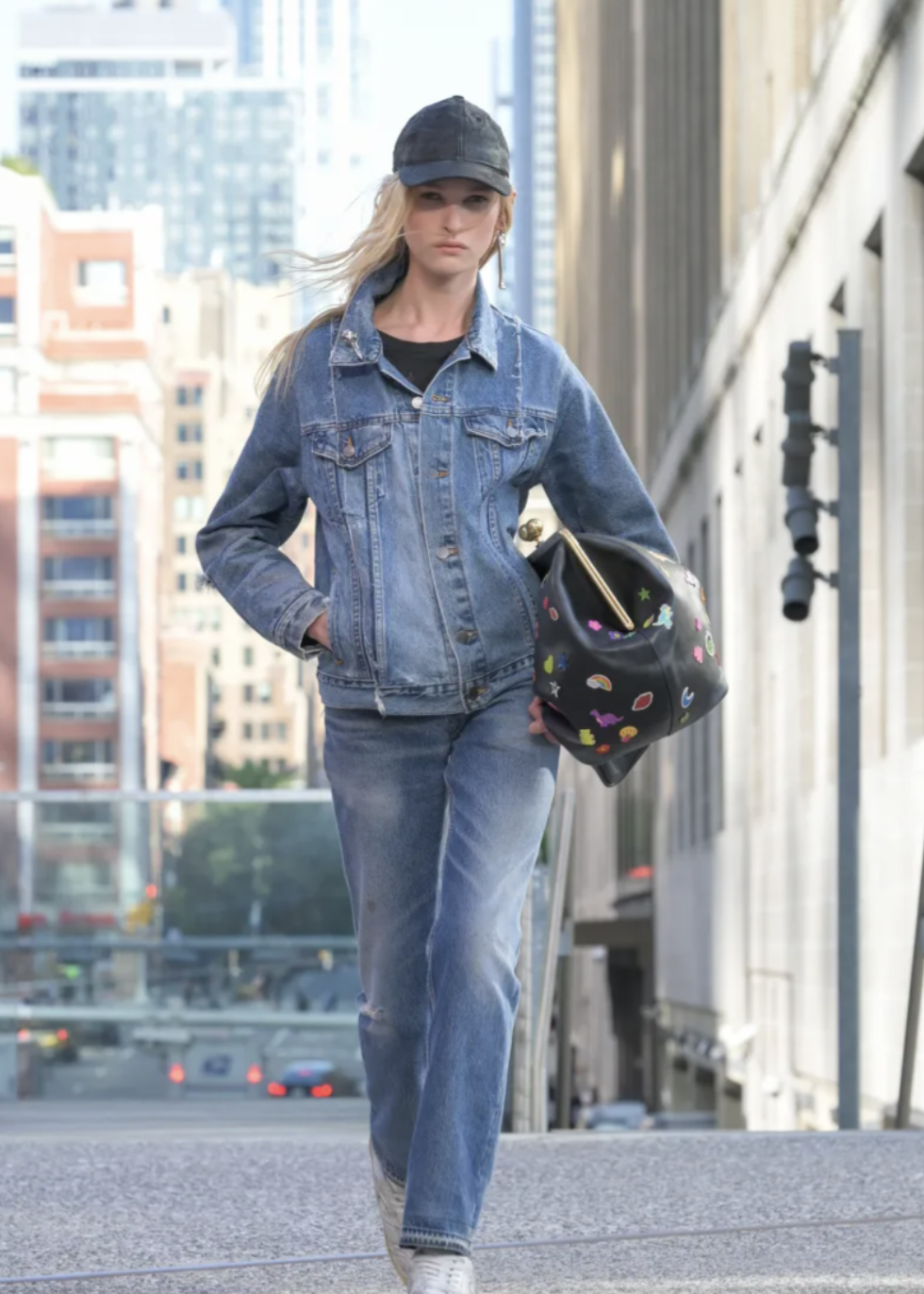 a runway look from Coach's Spring 2025 runway show at New York Fashion Week