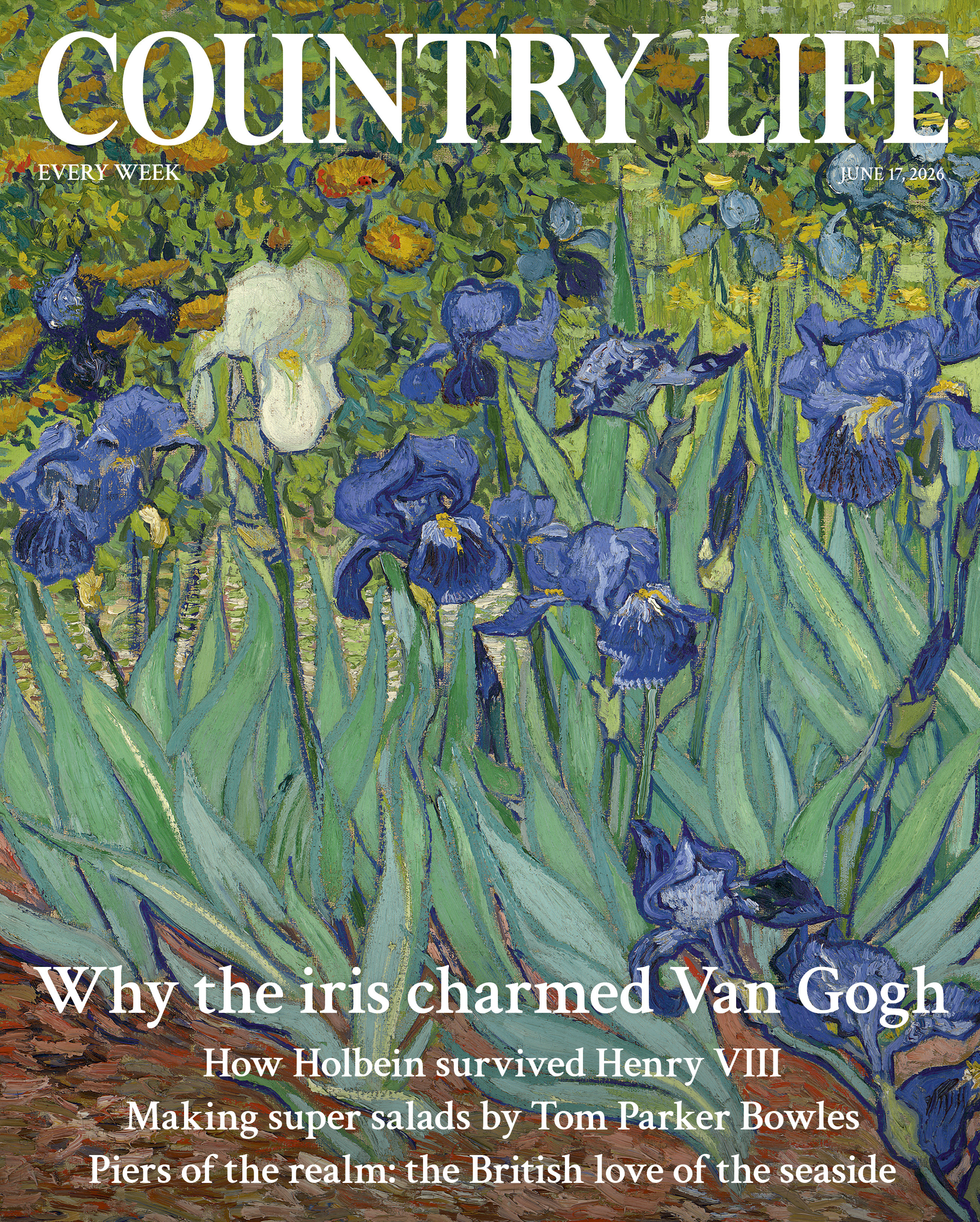 Cover of Country Life June 17, 2026, featuring Van Gogh's Irises