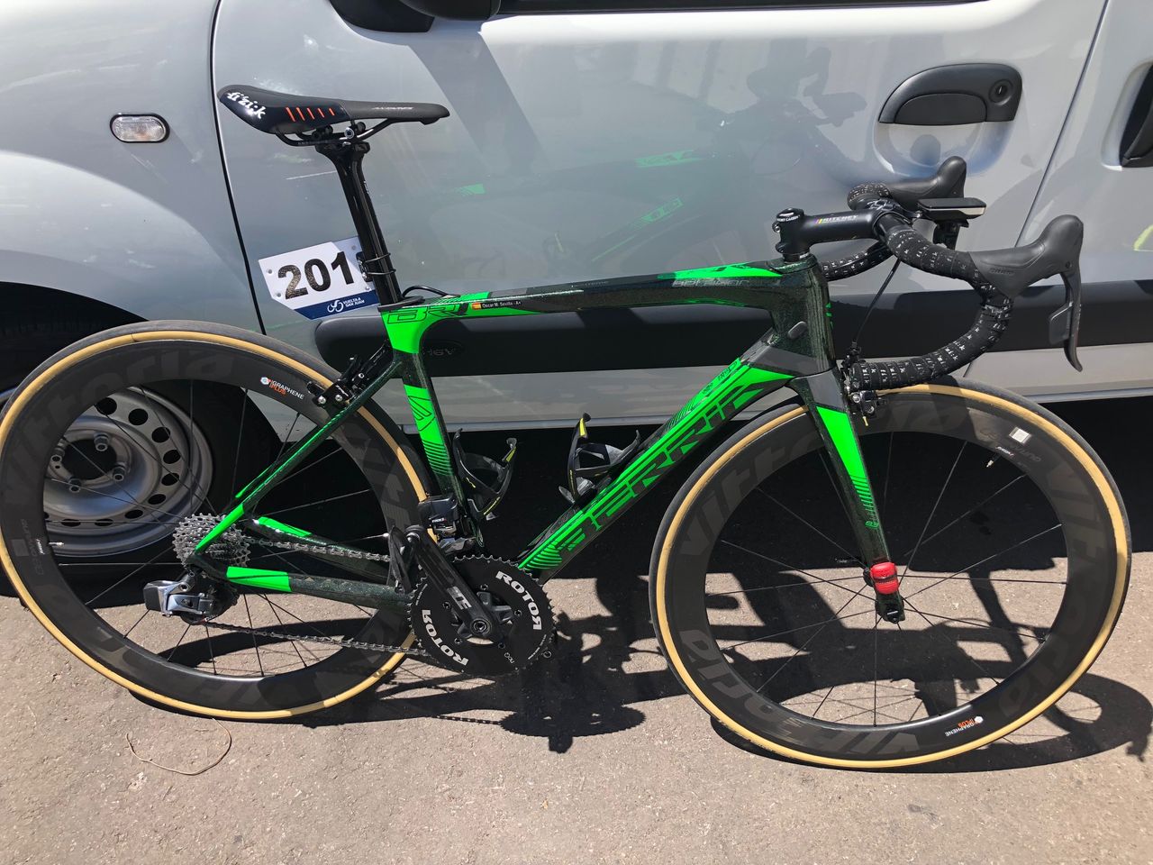 Oscar Sevilla has a custom painted Berria