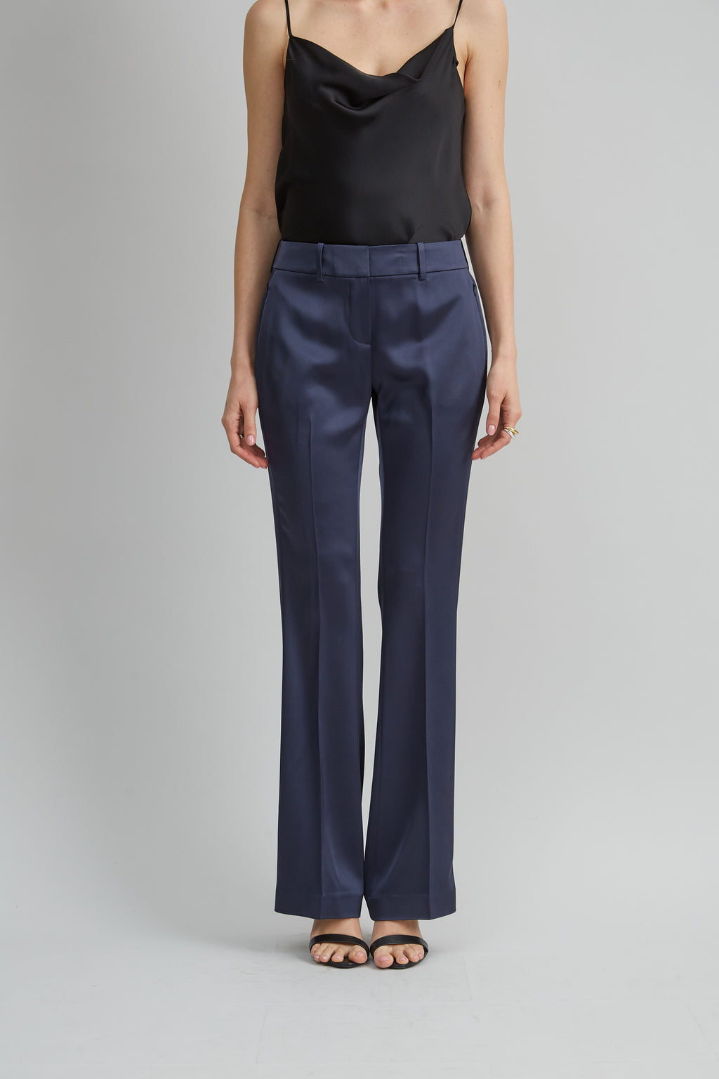 Satin Fit &amp;amp; Flare Pant