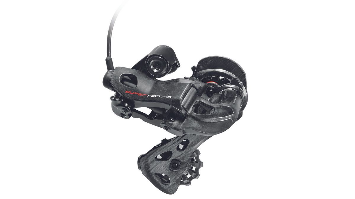 The Campagnolo Super Record EPS 12-speed rear derailleur
