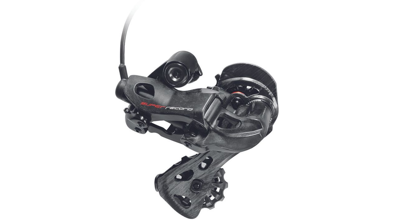 The Campagnolo Super Record EPS 12-speed rear derailleur