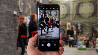 Taking a photo of Irish Dancers with the Honor Magic 6 Pro