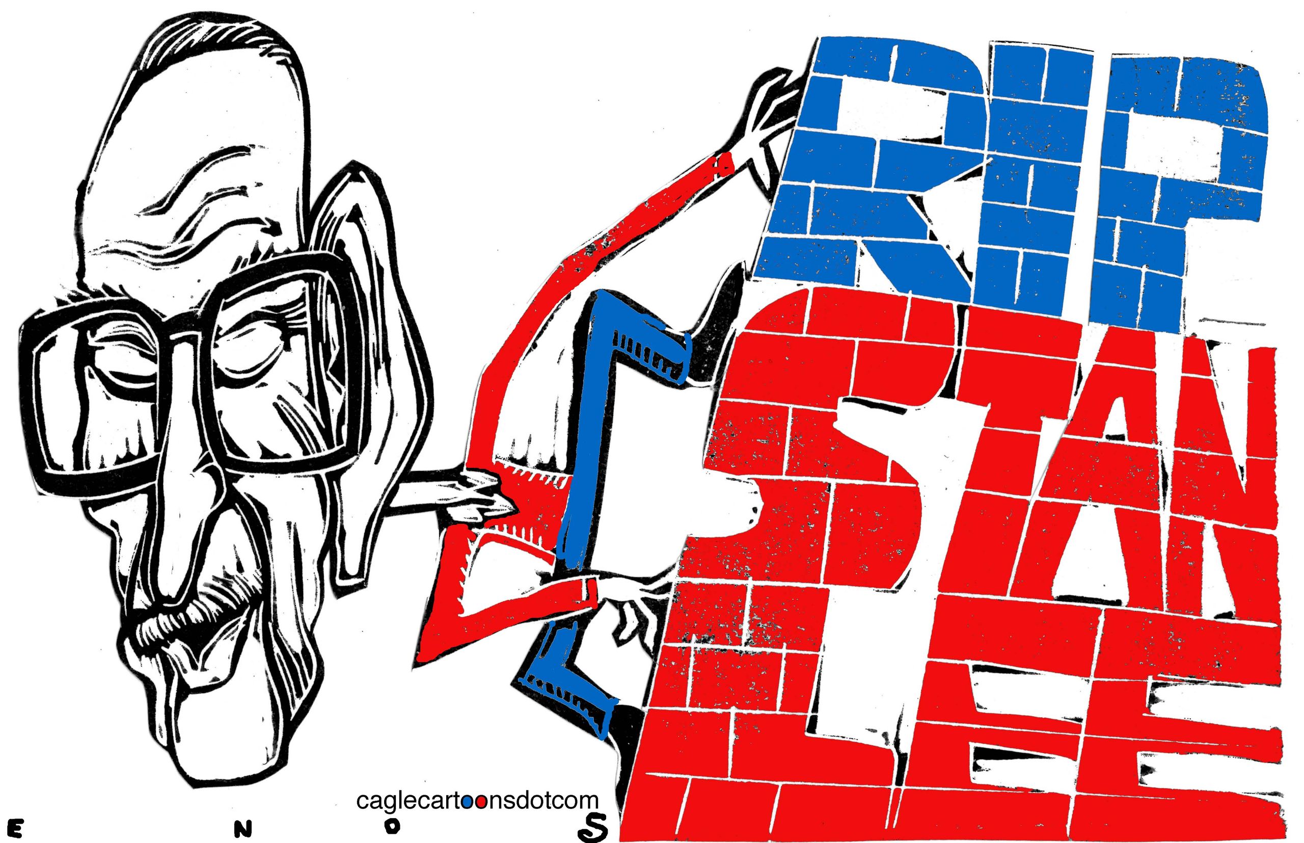 Editorial cartoon U.S. Stan Lee RIP Spider-Man Marvel Comics | The Week