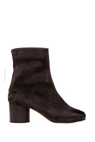 Brown Tabi Ankle Boots