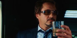 Robert Downey Jr. as pre-armored Tony Stark in Iron Man