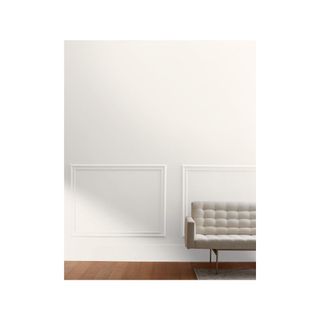 alabaster white wall paint with off white sofa