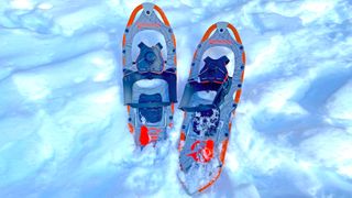 Cascade Mountain Tech Explorer Plus Series Kit snowshoes in snow