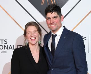 Alastair Cook and his wife Alice Hunt.