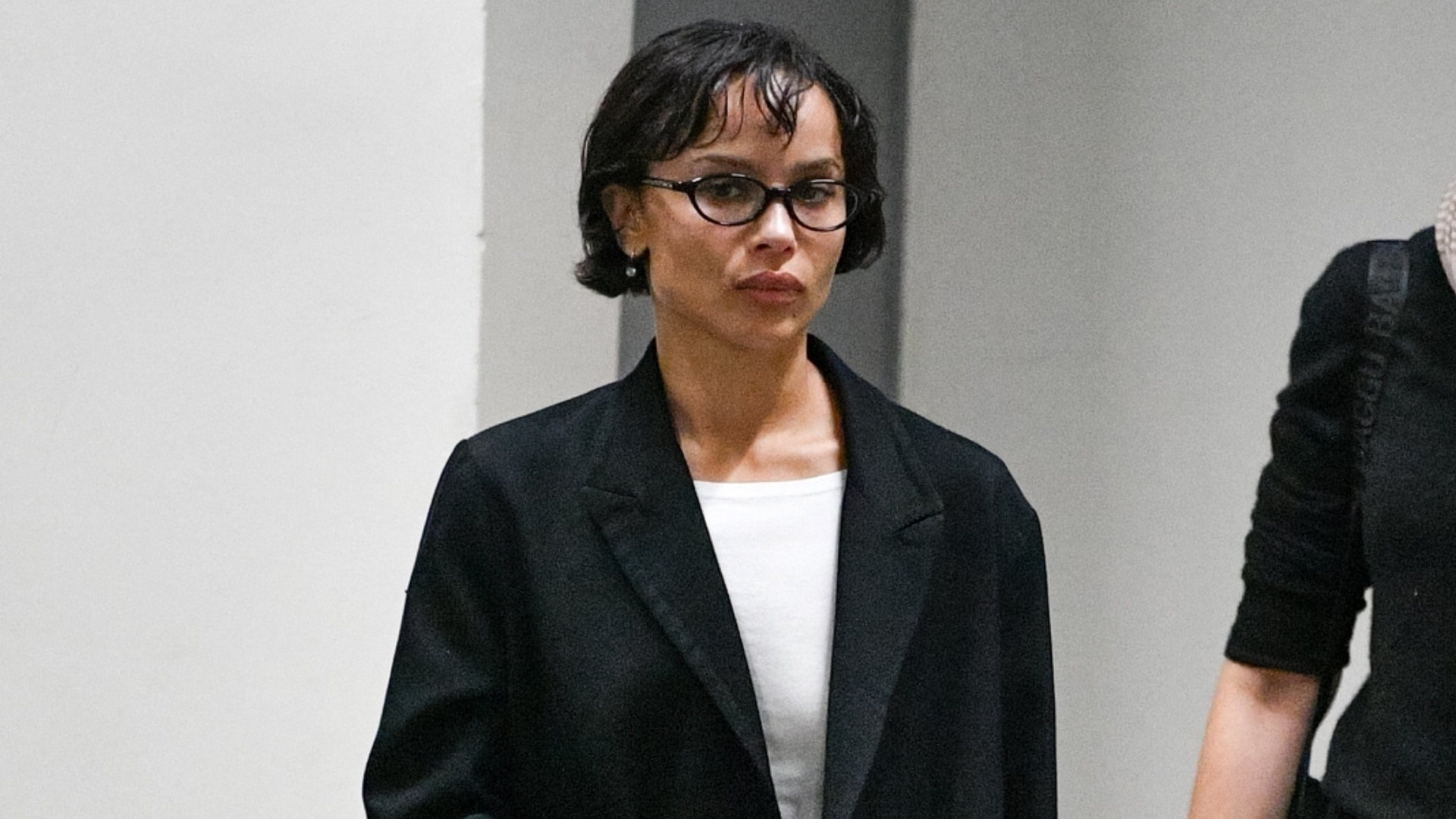 Zoe Kravitz wearing fall ballet flats