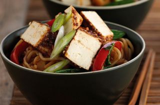 Vegetarian alternative: Tofu noodles