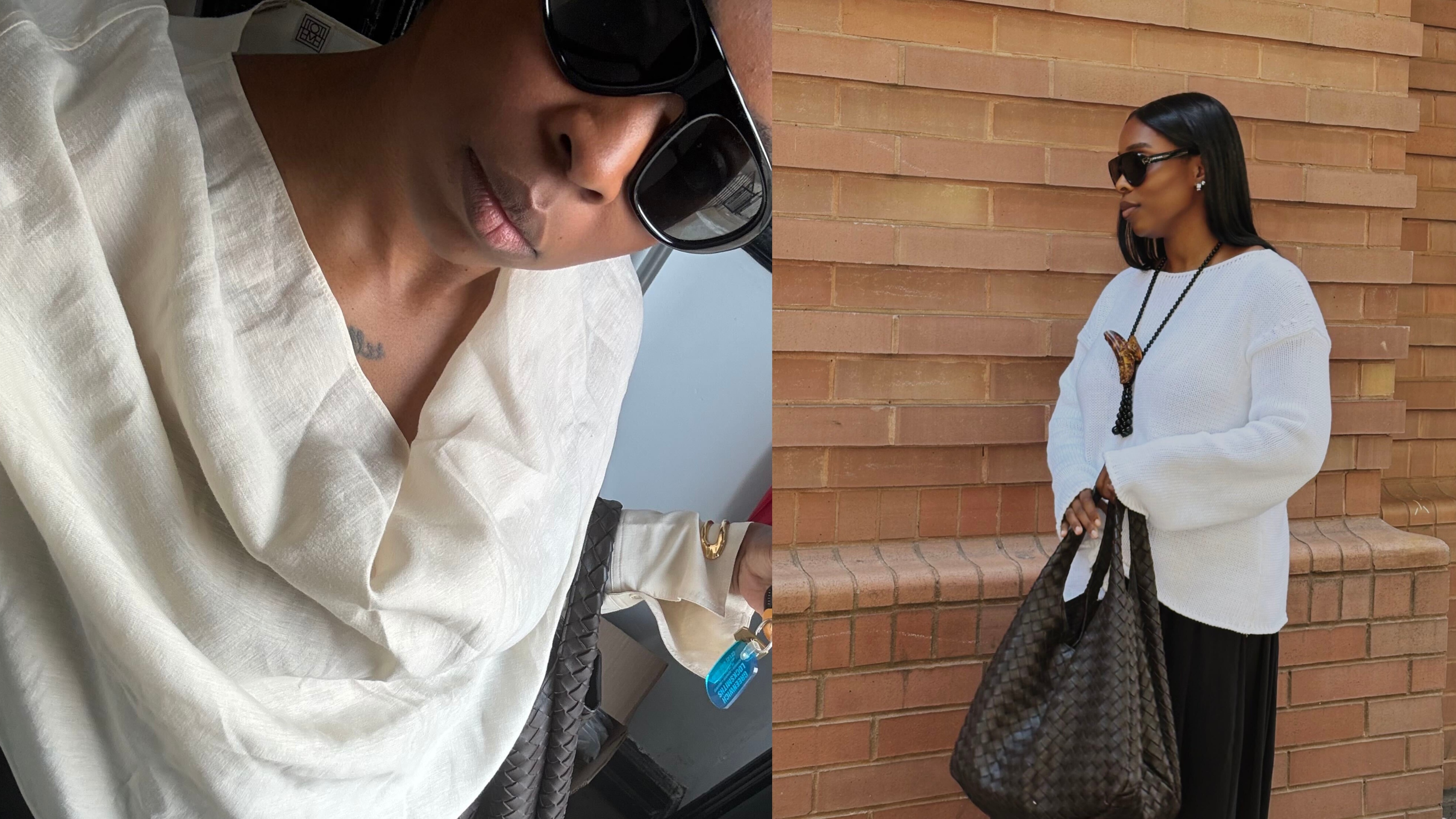 cortne bonilla wearing neutral outfit