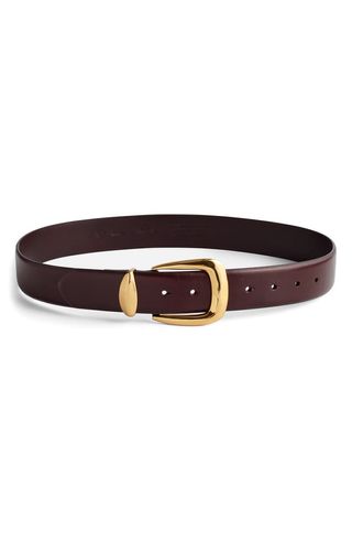 Thick leather belt