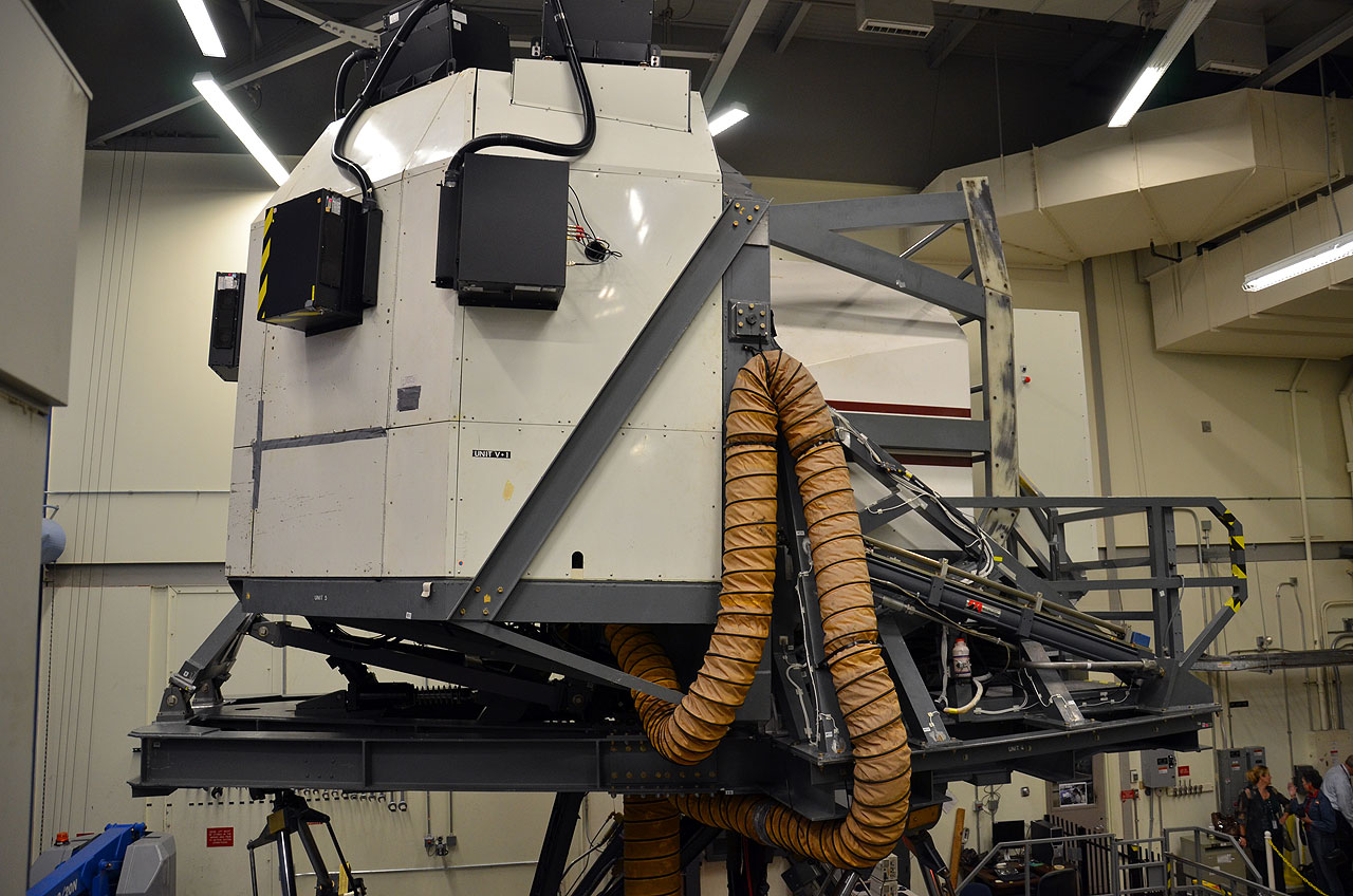 An exterior view of NASA Johnson Space Center&#039;s Shuttle Motion Simulator (SMS), which will be moved to Texas A&amp;M University in 2012. 