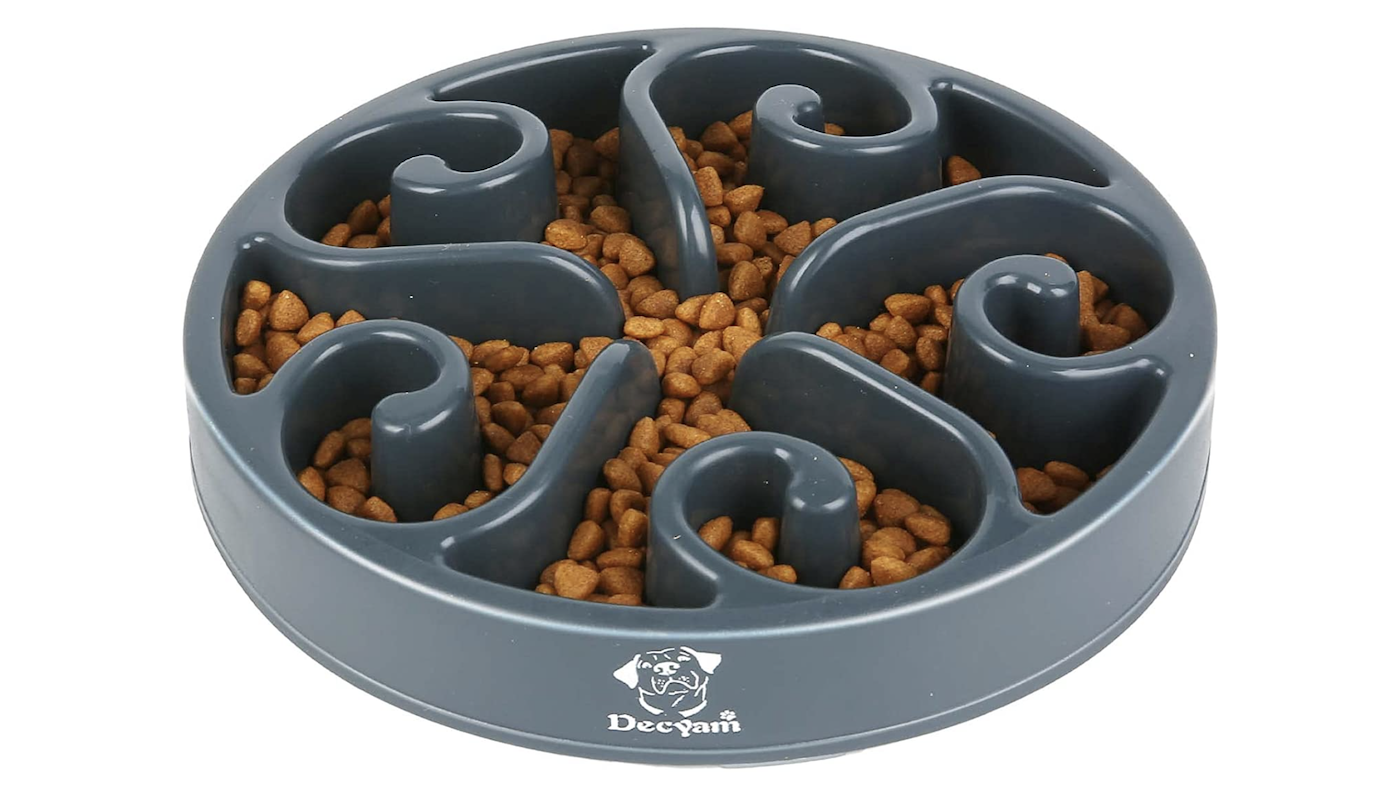 Puzzle feeder dog bowl
