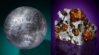 The spherical Muonionalusta meteorite and the dazzling Fukang meteorite are two of the objects in the online auction.